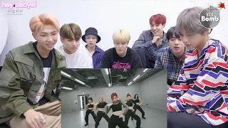 Bts reaction to itzy mafia in the morning dance pratice