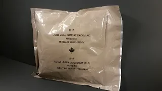 2017 Canadian Light Meal Combat MRE Review LMC Meal Ready to Eat Taste Testing