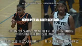 Five star Zamareya Jones vs. freshman phenom Brook Evans! North Pitt-South Central full highlights!