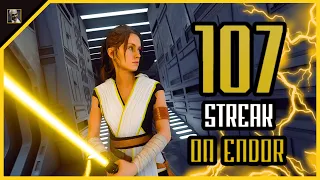 Star Wars Battlefront 2｜Rey Skywalker 107 Killstreak on Endor