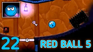 RED BALL 5 | Gameplay Walkthrough | Part-22 Level 121-125