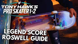 How to beat 9,273,000 SECRET LEGEND score on Roswell | Tony Hawk's Pro Skater 1 + 2 Remaster