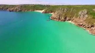 Logan Rock to Porthcurno by drone