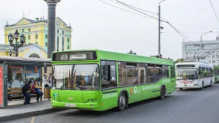 Krasnoyarsk, trip by MAZ-103.476 # C 438 EH 124 the bus (15.05.2024)