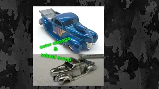 Custom Hot Wheels 40 Ford Pro Street truck