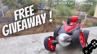 Stunt Car Unboxing and GIVEAWAY | Amazing stunt car remote control - Back to Bachpan