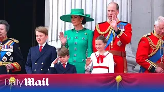 Cheeky Prince Louis steals the show with salute at King Charles's Trooping The Colour parade