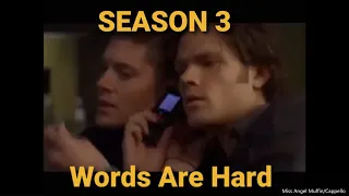 Supernatural SEASON 3 "WORDS ARE HARD" Gag Reels Edit