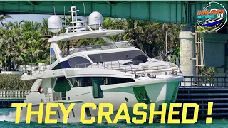 Yacht Crashes At Haulover Inlet, Bridge Under Inspection