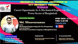 Webinar on Career Opportunity as a Mechanical Engineer in the Power Sector of Bangladesh  [বাংলা]