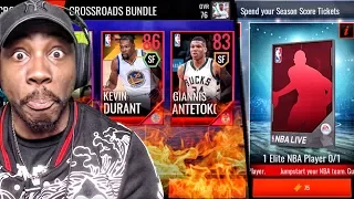 CRAZY ELITE PULLS & SEASON SCORE REWARDS! NBA LIVE MOBILE 18 PACK OPENING GAMEPLAY! Ep. 7