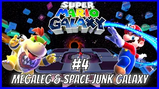 let's play super mario galaxy part 4 Megaleg & Space junk Galaxy