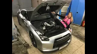 Наш Nissan GT-R круче Гордея и Гурама! Только пока не едет. Лиса Рулит. Елена Лисовская