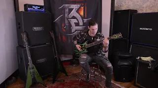 ESP James Hetfield Grynch Signature Metallica Baritone Guitar Demo Video at Essex Recording Studios