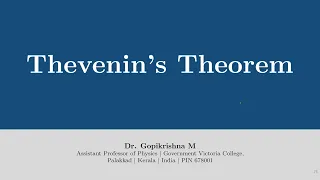 Thevenin's Theorem