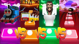 🥰THOMAS EXE SPIDER 🆚 BUS EATER  🆚 SKIBIDI TOILET 🆚 HOUSE HEAD😍 | Tiles Hop EDM Rush