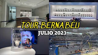 🚨 ASÍ ES EL NUEVO MUSEO (TEMPORAL) del REAL MADRID - TOUR BERNABÉU JULIO 2023