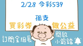 539｜2月28日｜金組長｜今彩 539｜539 開獎｜539 版路