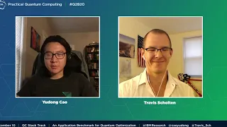 Q2B 2020 | An Application Benchmark for Quantum Optimization | Yudong Cao, Travis Scholten