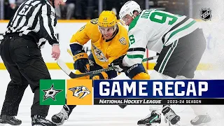 Dallas Stars vs Nashville Predators | February 15, 2024 | Game Highlights | NHL Regular Season