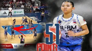 NAOMI PANGANIBAN 51 POINT'S VS NUNS LADY BULLPUPS