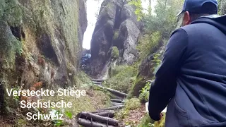 Sächsische Schweiz Affensteine Versteckte Stiege Kleines Prebischtor Elbsandsteingebirge Schmilka