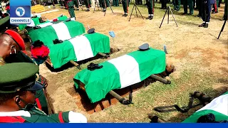 FULL VIDEO: COAS Attahiru, 10 Others Buried In Abuja