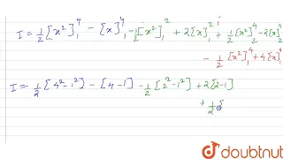 Evaluate the following integral: int_1^4{|x-1|+|x-2|+|x-4|}dx | 12 | DEFINITE INTEGRALS | MATHS ...