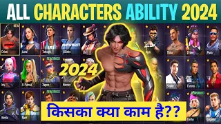 FreeFire All Characters New Ability 2023 Part- 2 Full Details| AR ROWDY 99 ✓