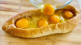Just pour the eggs on the bread and the result will be amazing. You will like it.
