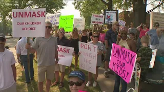 Parents protest mask mandate in Gwinnett County