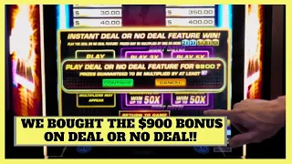 We Bought A $900 Briefcase!!! On Deal Or No Deal Slot Machine!!!