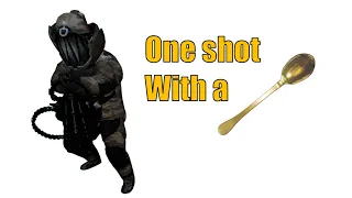 how to one shot a minigun dozer with a spoon