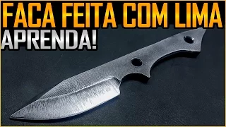 Como Fazer Faca de Lima Velha com Ferramentas Caseiras (Feat R.Vilar)