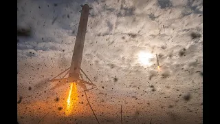 4K120fps: SpaceX's Falcon Heavy side-boosters landing in Cape Canaveral from 200 feet away!