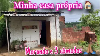 TUOR PELA MINHA CASINHA PRÓPRIA DE 3 CÔMODOS EM UM SÍTIO 🩷