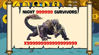 NIGHT 999999 SURVIVORS UNLOCK BOSS MONSTER FINAL - HACK STICK WAR LEGACY