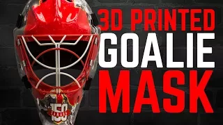 3D Printed Goalie Mask Celebrating Canada's 150th Birthday!