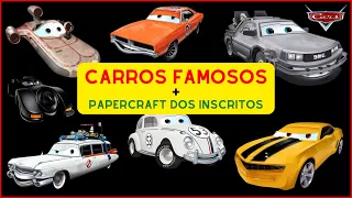 CARROS DISNEY/ PIXAR - Carros Famosos Versão Disney/ Pixar + Papercrafts Equipe GuiPalhares