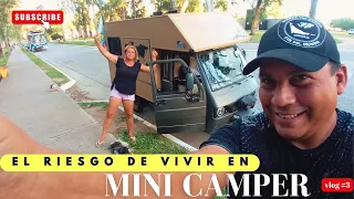 🛺LA REALIDAD !! A 1 MES DE VIVIR EN MINI CAMPER  #vlog 3 T4- Villa Maria - Van Life TRICICLO