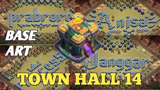 TOP 10  BASE ART/NAME BASE KECE 2024 | TOWNHALL 14 CLASH OF CLANS