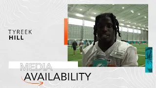 WR Tyreek Hill meets with the media | Miami Dolphins