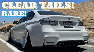 My BAGGED/STANCED F80 M3 Gets RARE CLEAR TAIL LIGHTS!