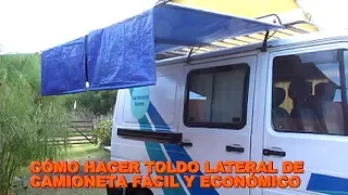 Como hacer toldo lateral para camioneta