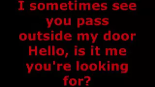 LIONEL RICHIE - HELLO LYRICS