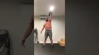 Kettlebell Clean and Press, 48 kg, aka "The Beast"