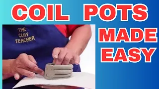 Making a Simple Clay Coil Pot - Teaching Clay to Elementary Students - Episode 8 - Part 1