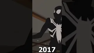 Evolution of Spider-Man Black Suit #shorts