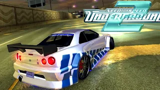 SKYLINE DO VELOZES E FURIOSOS BATEU 412 KM/H - Need for Speed Underground 2