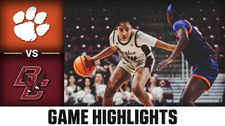 Clemson vs. Boston College Women's Basketball Highlights (2022-23)